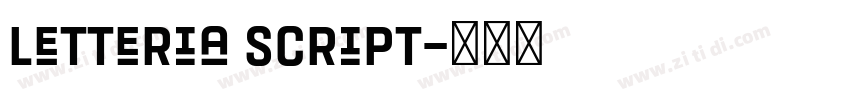 Letteria Script字体转换 Letteria Script字体转换